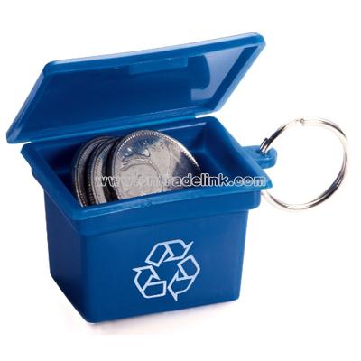 Mini Recycling Bin Keychain