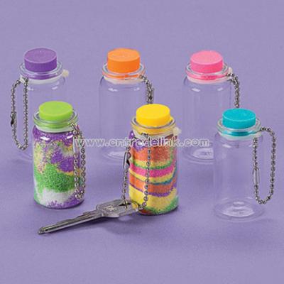 Mini Sand Art Bottle Key Chains