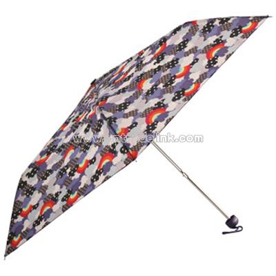 Mini Slim Round Folding Umbrella
