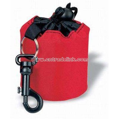Mini-duffle bag with snap hook