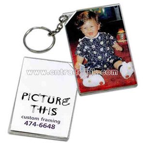 Miniature photo frame key tag