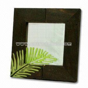 Mirror with Wooden Frame