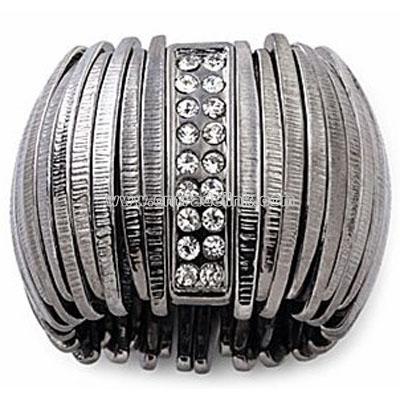 Mixit? Stretchable Hematite Metal Ring
