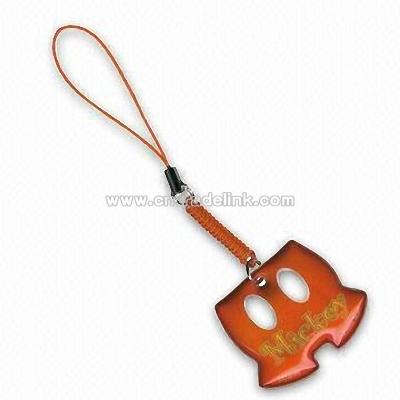 Mobile Phone Strap with Screen Wiper and Cleaner