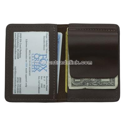 Money Clip Wallet with Window