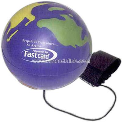 Multi-colored earth ball yo yo