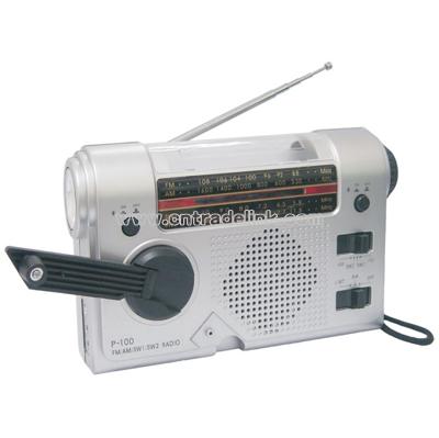MultiFunctions Portable Radio With Torch & Hand Dynamo
