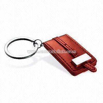 Multifunction Keychain with Faux Leather Photo Frame