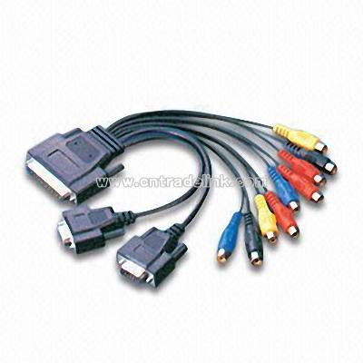 Multimedia Cable with 9 RCA Connector