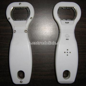 Music Bottle Opener with Voice Recorder