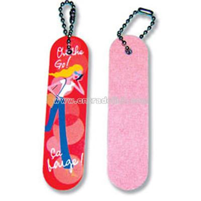 Nail files with keychain
