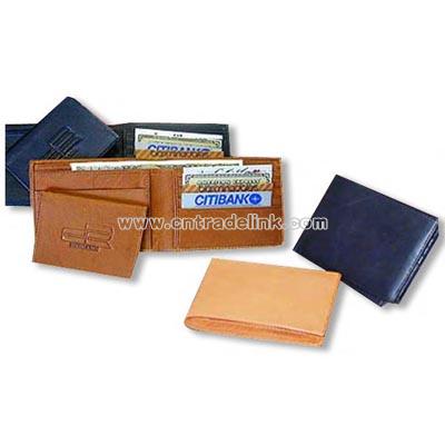 Naked leather pocket wallet