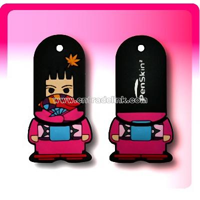 Ninja Girl Cartoon USB Flash Drives