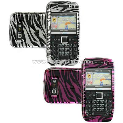 Nokia E71 Crystal Case with Zebra Design