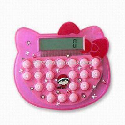 Novelty Pink Kitty Shaped Calculators