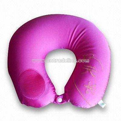 Novelty Radio Neck Pillow with Connector for MP3 Player