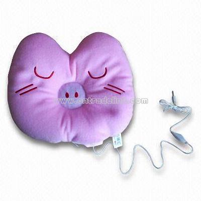 Novelty Radio Neck Pillow with Connector for MP3 Player