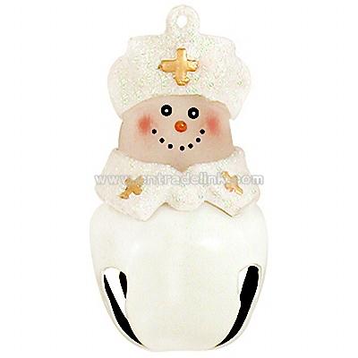 Nurse Snowman Jingle Ornament
