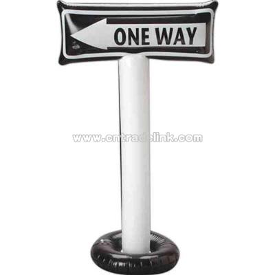 One way sign inflatable