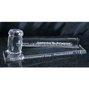 Optic crystal gavel award
