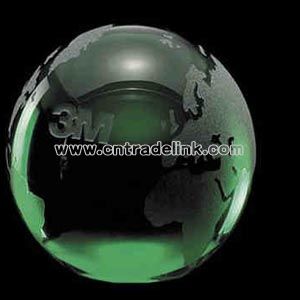 Optical crystal colored globe