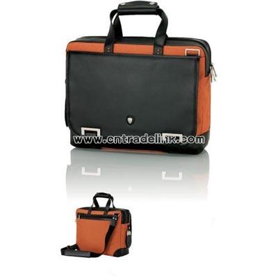 Orange & Black Briefcase