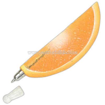 Orange slice shape ballpoint pen