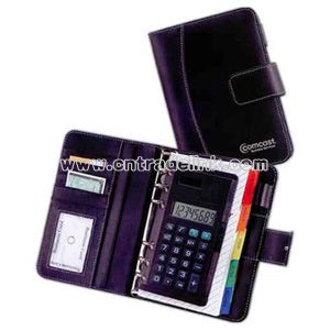 Organizer portfolio with comfortable key design digit calculator