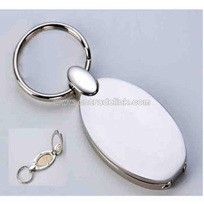 Oval photo and mirror key holder