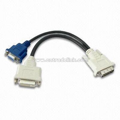 PC Card DVI Male to HDB 15P and DVI Female Cables