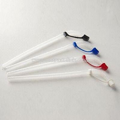PE Straws with Lid Length of 30cm and 4g Weight