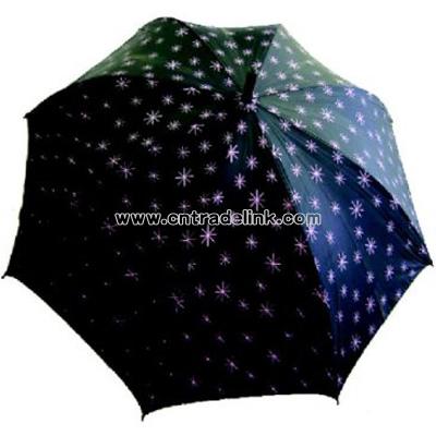 PINK STAR BURST Rain Umbrella