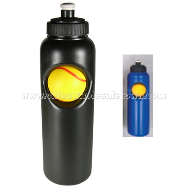 PVC Water Bottle with Tennis Stress Ball