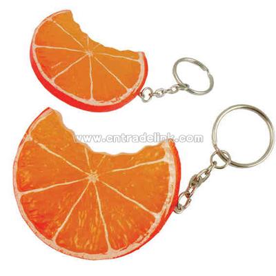 PVC piece of orange key chain