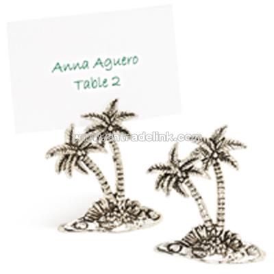 Palm Tree Place Card Holder