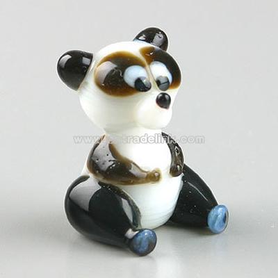 Panda Glass Figurine