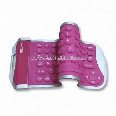 Peachblow Mini Flexible Silicone Keyboard