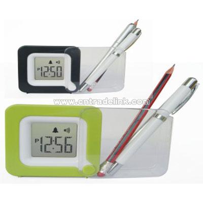 Pen-Holder with Clock