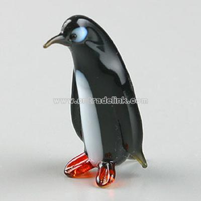 Penguin Glass Figurine