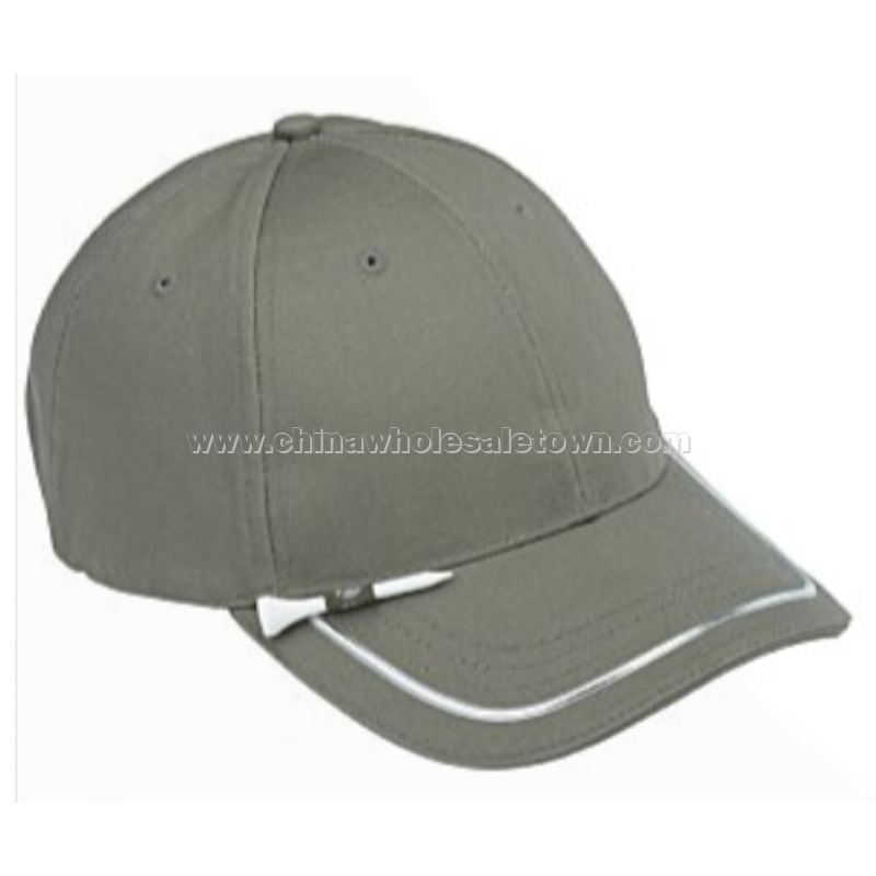 Performance Golf Cap with Tee Holder