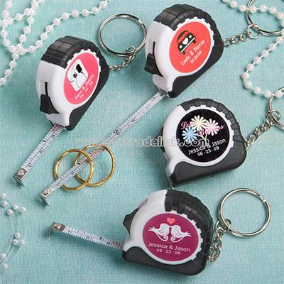 Personalized Key Chain and Measuring Tape Favors
