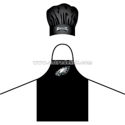 Philadelphia Eagles NFL Barbeque Apron and Chef's Hat