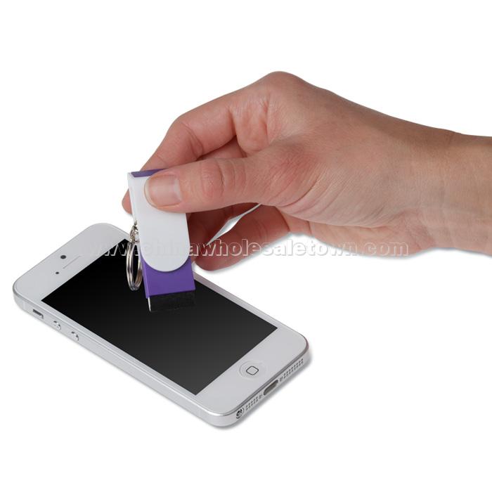 Phone Stand Cleaner Combo Keychain