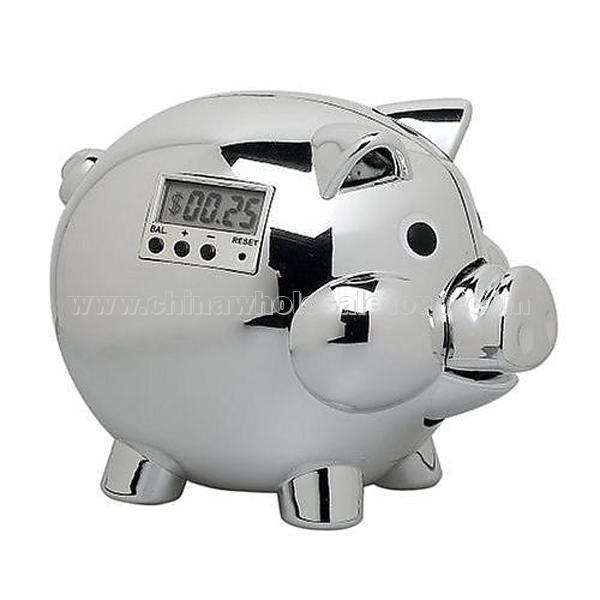 Pig Electronic Coin Bank with LCD Screen