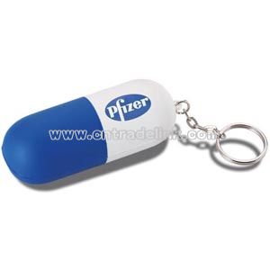 Pill Stress Reliever Key Chain