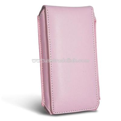 Pink Leather Case for Apple 3G iPhone