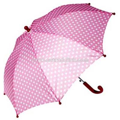 Pink Spotty Childs Umbrella