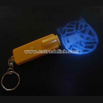 Plastic Projector Keychain Torch