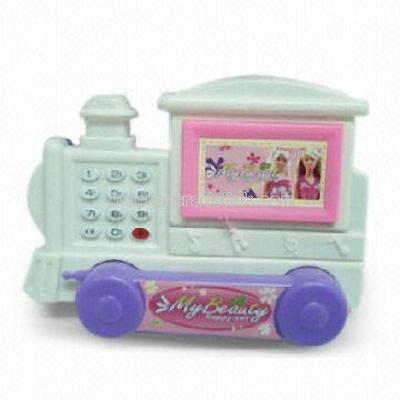 Plastic Promotional Telephone Train Toy with Light & Music