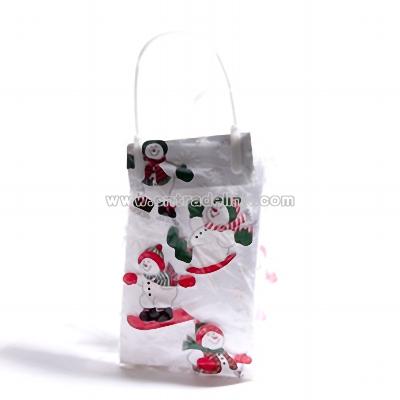 Plastic Snowman Goodie Bag